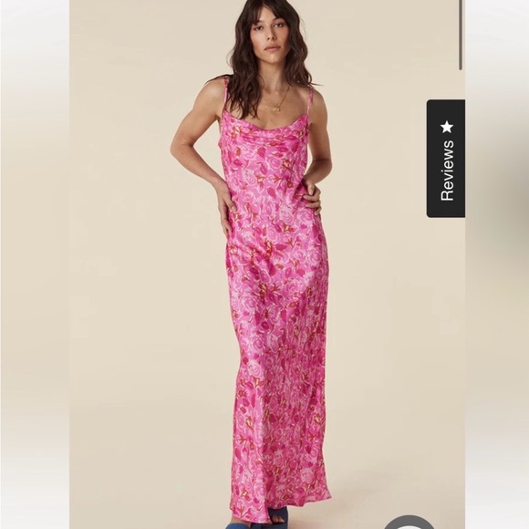 NWT Spell Islamorada Bias Maxi Dress in Canyon Rose Size Medium - Picture 3 of 14